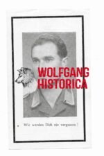 Death Card of Hans Freidhager - KIA in Hasselt, Belgium in 1944 (Buried in Lommel)