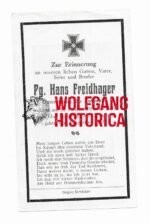 Death Card of Hans Freidhager - KIA in Hasselt, Belgium in 1944 (Buried in Lommel) - Image 2
