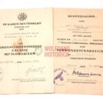 2x Award Docs: 4. Gebirgs-Division (KVK2X & VWA Schwarz in '45)