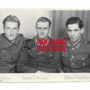 Portrait of 3x Wehrmacht Soldier Friends (One is a GBJ)