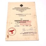 EK2 Award Doc: Grenadier-Regiment 57 (9. Infanterie-Division)