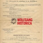 Flemish Waffen-SS Volunteers Sign-up form