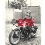 Young Waffen-SS soldier on a Moto Guzzi (12. SS "HJ")