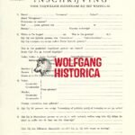 Flemish Waffen-SS Volunteers Sign-up form