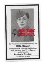 Death Card: Stug Soldier KIA in Germany, 1945