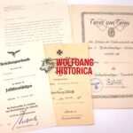 Fallschirmjäger-Treuekette, Fallschirmschützen-Abzeichen & EK2 Set of KIA Paratrooper