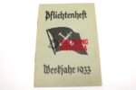 Pflichtenheft Werkjahr 1933 (Norddorf auf Amrum)