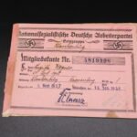 NSDAP Mitgliedskarte - Ortsgruppe Blankenburg