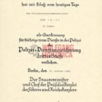 Polizei-Dienstauszeichnung 3. Stufe - Revieroberwachtmeister in Bremen