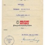 Panzer Assault Badge in Bronze Award Doc: Panzer-Aufklärungs-Abteilung 6 (6. Panzer-Division)