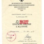 EK2 Award Doc: Grenadier-Regiment 692 (339. Infanterie-Division)