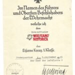 EK1 Award Doc: Kampfgeschwader 53 (Signed by GFM Albert Kesselring!)