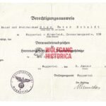 Wound Badge in Black Award Doc: World War 1 VWA (Awarded in 1937)