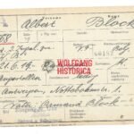 Flemish SiPo-SD arrest card (Antwerp, July-August 1944)