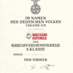 War Merit Cross 2nd Class Award Doc – Zivilangestellter in Berlin