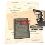 Wehrpass & Award Docs: Infanterie-Rgt. 508 & Jäger-Rgt. 28 (7x Awards, Panzervernichtungsabzeichen!)