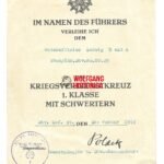 KVK1X Award Doc: 29. Panzergrenadier-Division (Italy, January 1945)