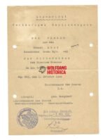 GdR Membership Application of Erich Löhr – 121. Infanterie-Division - Image 2