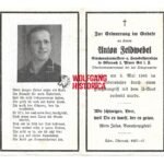 Deathcard of U-Boot Crewmember – U-3523