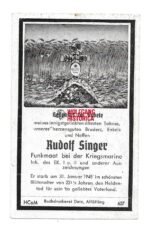 Deathcard of U-Boot Crewmember – U-3520 - Image 2