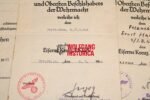 3x Award Docs: EK2 (Poland 1939!), EK1 & VWA (1940!) (Signature of Joachim von Kortzfleisch! Distant relative of Claus von Stauffenberg & July 20 Plot) - Image 3