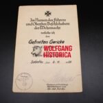 EK2 Award Doc - Artillerie-Regiment 208 (208. Infanterie-Division) (Poland 1939!)