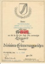 5x Award Docs: A.R. 36 & Aufklärungs-Abteilung 34 (34. Infanterie-Division) (Italy) - Image 2
