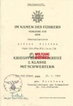 5x Award Docs: A.R. 36 & Aufklärungs-Abteilung 34 (34. Infanterie-Division) (Italy) - Image 4