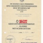 KVK2X Award Doc: Kriegsmarine Kraftfahrer - Tromsö, Norway