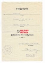 2x Award Docs: ISA & VWA - Grenadier-Regiment 240 (106. Infanterie-Division) - Image 2