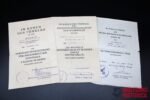 3x Award Docs: Freiwilligen-Stamm-Rgt. 4, Gren.Rgt. 757 (Westfront 1944-45!) - Ostvölker Auszeichnung 2. Klasse in Silber!