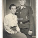 Studioportrait of a Flak Soldier wearing the Flakkampfabzeichen