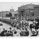 Wehrmacht Kompanie marching past Freiherr von Mackensen Press Photo