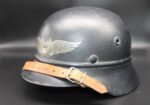 M40 Steel Luftschutz Beaded Helmet Q64 - Image 6