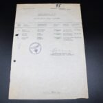 EK1 Awardlist of the SS-Kavallerie-Division - Wilhelm Bittrich Signed!