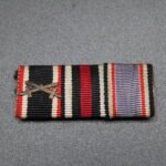 3x Ribbonbar: Kriegsverdienstkreuz 2. Klasse - Ehrenkreuz - Luftschutz-Ehrenzeichen