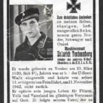 Deathcard of U-Boot Crewmember – U-Boot "U-173" (Sunk by US Destroyers)