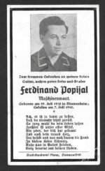 Deathcard of U-Boot Crewmember – U-Boot "U-215" (Sunk East of Boston, US!)