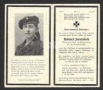 Deathcard of U-Boot Crewmember – U-Boot "U-254" (Sunk due Collission with U-221!)