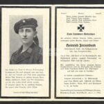 Deathcard of U-Boot Crewmember – U-Boot "U-254" (Sunk due Collission with U-221!)