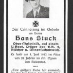 Deathcard of U-Boot Crewmember – U-Boot "U-418" (Sunk by a British Catalina aircraft)