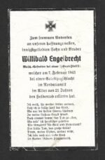 Deathcard of U-Boot Crewmember – U-Boot "U-609" (Sunk by a Free French corvette)