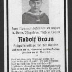 Deathcard of U-Boot Crewmember – U-Boot "U-375" (Sunk by British Destroyers)