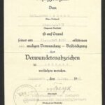 Wound Badge in Black Award Doc: Infanterie-Regiment 673 - Wounded during the Battle of Stalingrad!