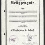 Luftwaffe Erdkampfabzeichen Award Doc - Fallschirmjäger-Regiment zbV (Signed by Gerhard Schacht!)
