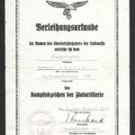 Flakkampfabzeichen Award Document: Flak-Abteilung 114 (Afrika!)