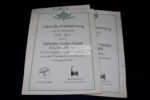 3x Beautiful Honorary Certificates: Landesschützen-Bataillon 822 (539. Division) - Image 2