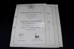3x Beautiful Honorary Certificates: Landesschützen-Bataillon 822 (539. Division) - Image 4