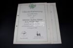 3x Beautiful Honorary Certificates: Landesschützen-Bataillon 822 (539. Division) - Image 3