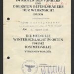 Winterschlacht im Osten Award Doc: SS-Panzer-Regiment 2 "Das Reich" (Signed by Tychsen!)